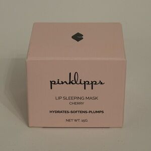 Pinklipps Lip Sleeping Mask Cherry Hydrates Softens Plumps New Pink Red OS